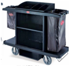 Hotel Room Service Cart – Black, Without Doors