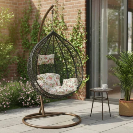 Florence Hanging Egg Chair with Stand – Large