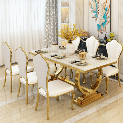 Beverly Luxury Marble Dining Table